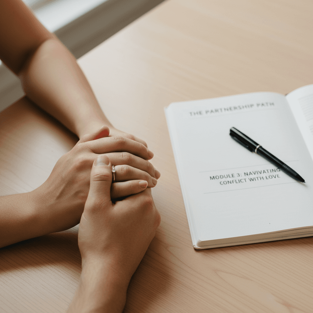 couple holding hands therapy